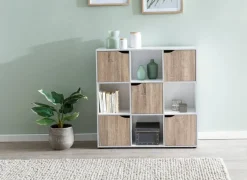 Sideboard weiß Eiche Sonoma Nachbildung B/H/T: ca. 89x91x29 cm
