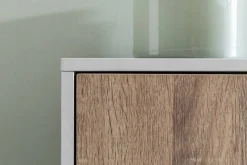Sideboard weiß Eiche Sonoma Nachbildung B/H/T: ca. 89x91x29 cm