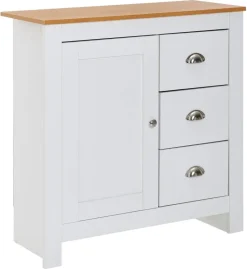 Sideboard weiß natur B/H/T: ca. 79x81x35 cm