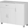 Sideboard weiß silber B/H/T: ca. 90x75x30 cm