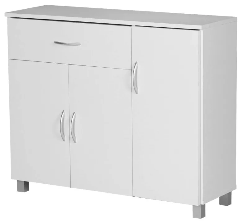 Sideboard weiß silber B/H/T: ca. 90x75x30 cm