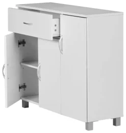 Sideboard weiß silber B/H/T: ca. 90x75x30 cm