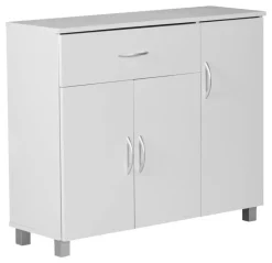 Sideboard weiß silber B/H/T: ca. 90x75x30 cm