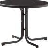 Sieger Boulevardtisch anthrazit Stahl H/D: ca. 72x86 cm