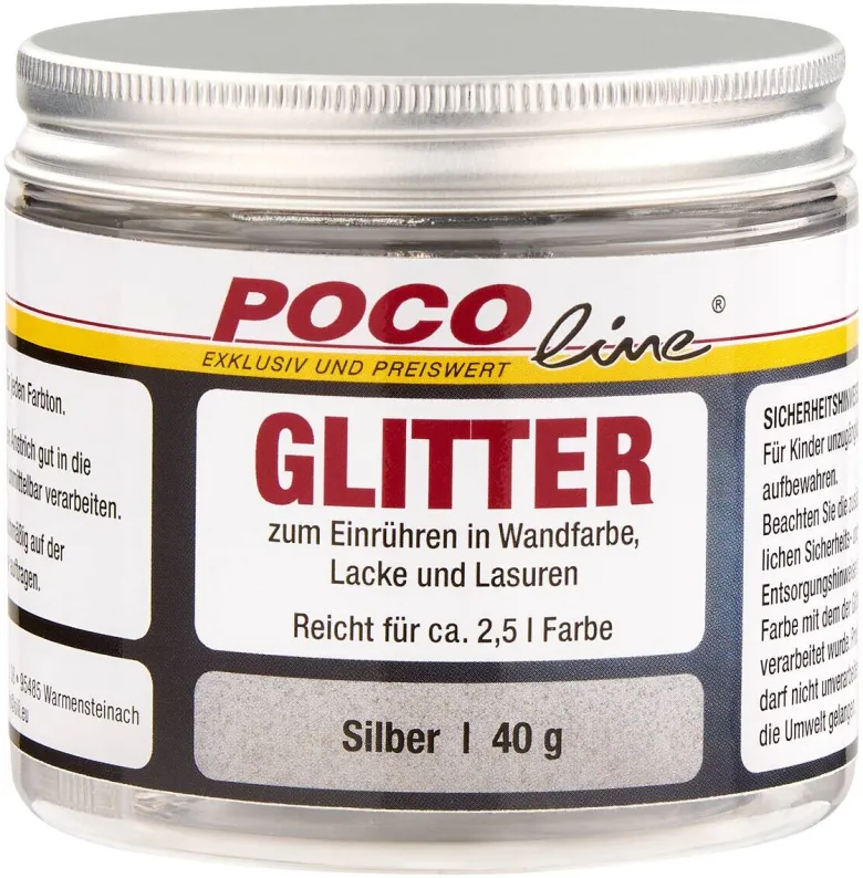 SiliGlit Glitter silber ca. 0,04 l