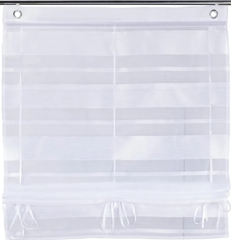 silver edition Bändchenrollo Diana weiß B/L: ca. 100x135 cm