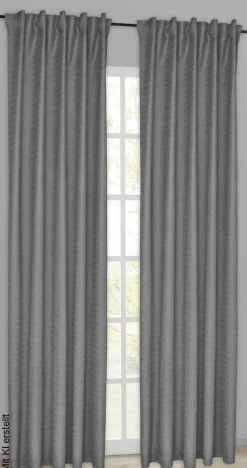 silver edition Kombivorhang Susan anthrazit B/L: ca. 140x245 cm