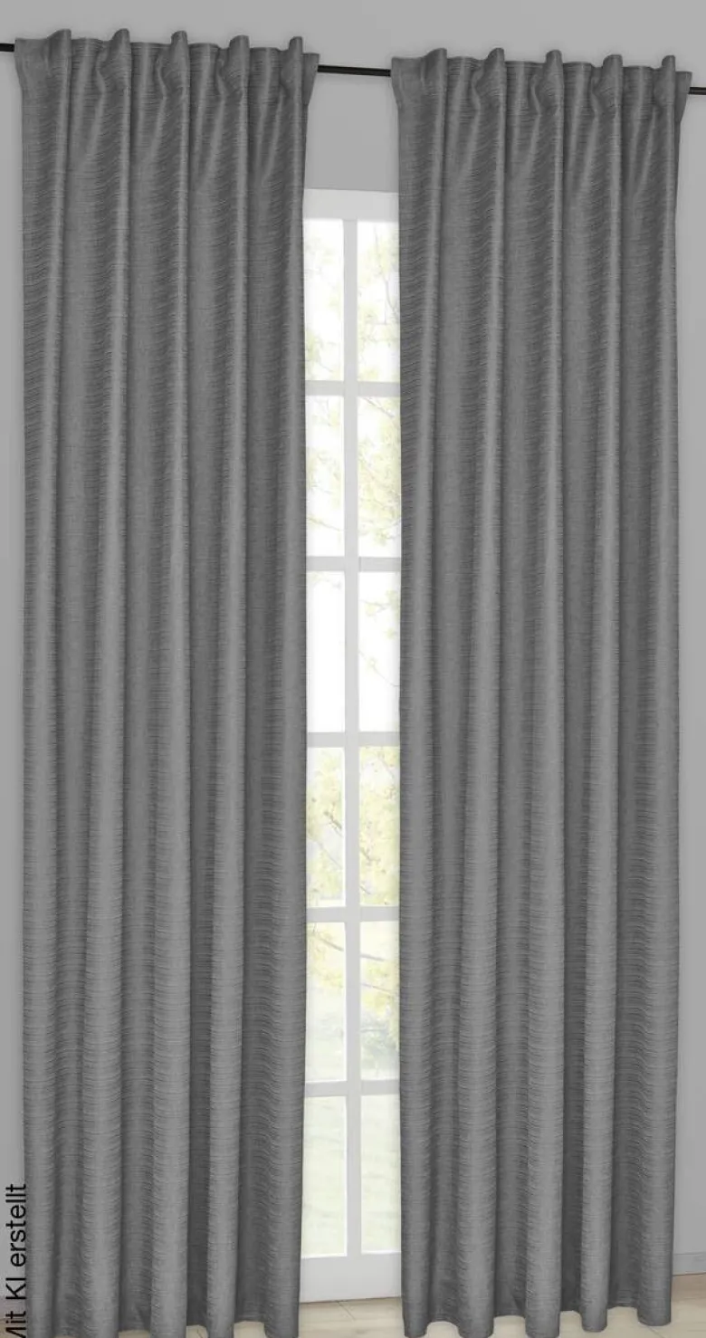 silver edition Kombivorhang Susan anthrazit B/L: ca. 140x245 cm