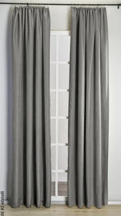 silver edition Verdunklungsvorhang Henry grau B/L: ca. 135x245 cm
