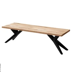 Sitzbank braun B/H/T: ca. 160x45x45 cm