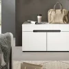 Sitzbank Canu basaltgrau Nachbildung weiß B/H/T: ca. 80x45x37 cm