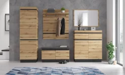 Sitzbank Corte Eiche Evoke Coast Nachbildung anthrazit B/H/T: ca. 101x54x45 cm