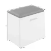 Sitzbank JAKOB schwarz anthrazit Eiche Old Wood Nachbildung B/H/T: ca. 48,5x49x30 cm