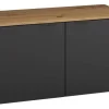 Sitzbank Lagos Eiche Artisan Nachbildung anthrazit B/H/T: ca. 80x45x38 cm