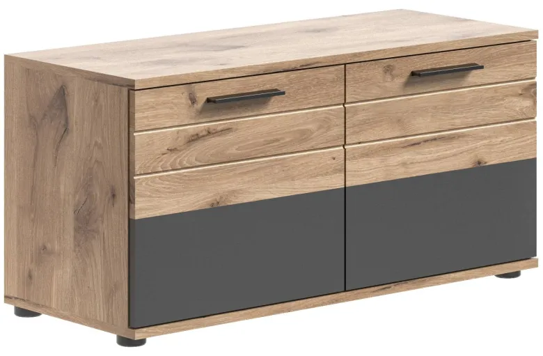 Sitzbank Mason Nox Oak Nachbildung dunkelgrau B/H/T: ca. 90x45x37 cm