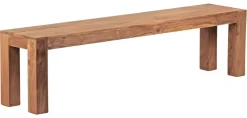 Sitzbank natur Akazie B/H/T: ca. 180x45x35 cm