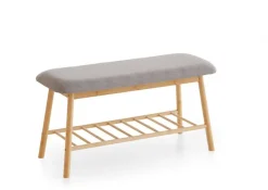 Sitzbank natur grau B/H/T: ca. 90x45x34 cm