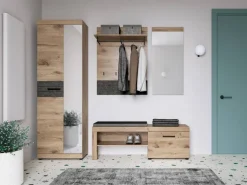 Sitzbank Roxy Eiche Viking Nachbildung B/H/T: ca. 139x52x38 cm