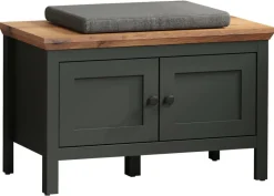 Sitzbank Stanton tannengrün Eiche Evoke Coast Nachbildung B/H/T: ca. 77x48x39 cm