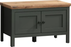 Sitzbank Stanton tannengrün Eiche Evoke Coast Nachbildung B/H/T: ca. 77x48x39 cm