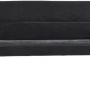 Sitzbank TINO schwarz Metall Microfaser B/H/T: ca. 160x94x67 cm