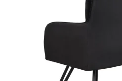 Sitzbank TINO schwarz Metall Microfaser B/H/T: ca. 160x94x67 cm