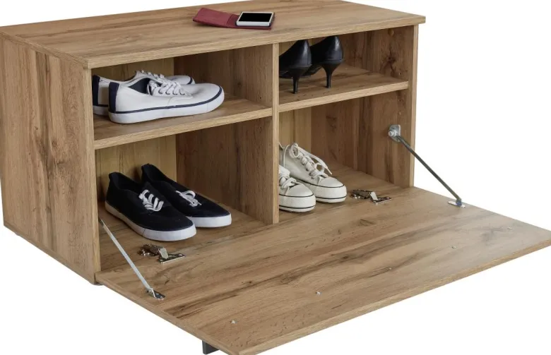 Sitzbank Venedig Eiche Artisan Nachbildung B/H/T: ca. 90x45x38 cm