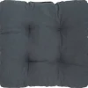 Sitzkissen Alina anthrazit Polyester-Mischgewebe B/H/L: ca. 38x8x38 cm