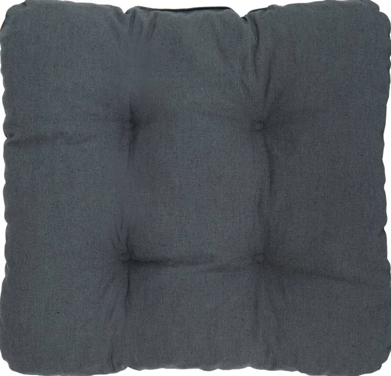 Sitzkissen Alina anthrazit Polyester-Mischgewebe B/H/L: ca. 38x8x38 cm