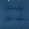 Sitzkissen Alina blau Polyester-Mischgewebe B/H/L: ca. 38x8x38 cm