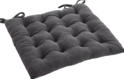 Sitzkissen anthrazit Polyester B/L/S: ca. 40x40x5 cm