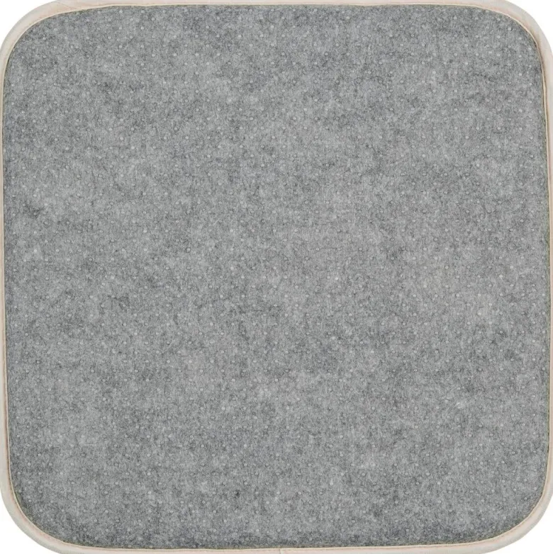 Sitzkissen beige Polyester B/H/L: ca. 38x2x38 cm