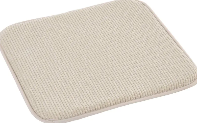 Sitzkissen beige Polyester B/H/L: ca. 38x2x38 cm