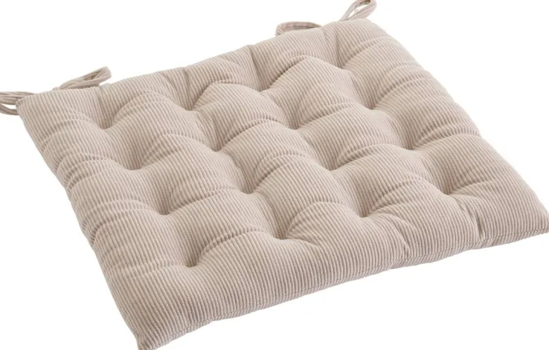 Sitzkissen kitt Polyester B/L/S: ca. 40x40x5 cm