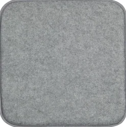 Sitzkissen silber Polyester B/H/L: ca. 38x2x38 cm