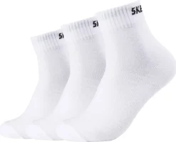 Skechers Damen & Herren-Socken Skechers weiß 3 Packstücke Größe 35-38
