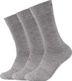 Skechers Damen & Herren-Socken Skechers grau 3 Packstücke Größe 39-42