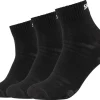 Skechers Damen & Herren-Socken Skechers schwarz 3 Packstücke Größe 35-38