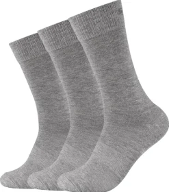 Skechers Damen & Herren-Socken Skechers grau 3 Packstücke Größe 43-46