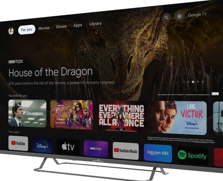 Smart-Tech QLED-Fernseher 50QG02V B/H: ca. 111x71 cm