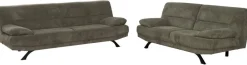Sofa Bruno grün Microfaser B/H/T: ca. 191x83x94 cm