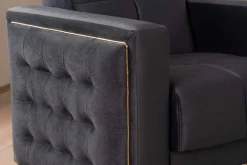 Sofa 3-2-1 Cavana anthrazit Microfaser