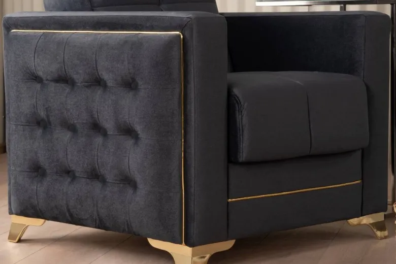 Sofa 3-2-1 Cavana anthrazit Microfaser