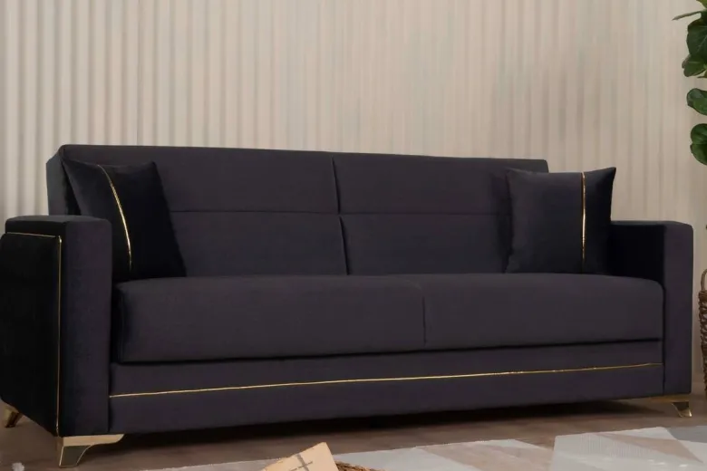 Sofa 3-2-1 Cavana anthrazit Microfaser