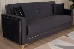 Sofa 3-2-1 Cavana anthrazit Microfaser