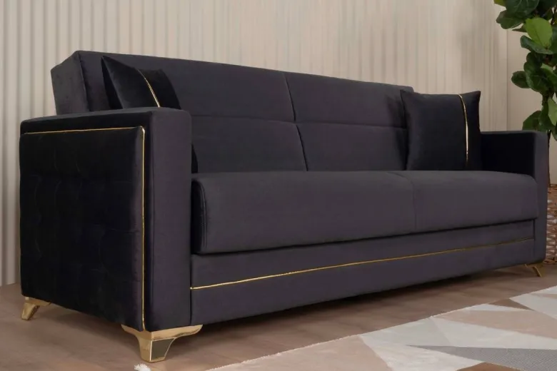 Sofa 3-2-1 Cavana anthrazit Microfaser