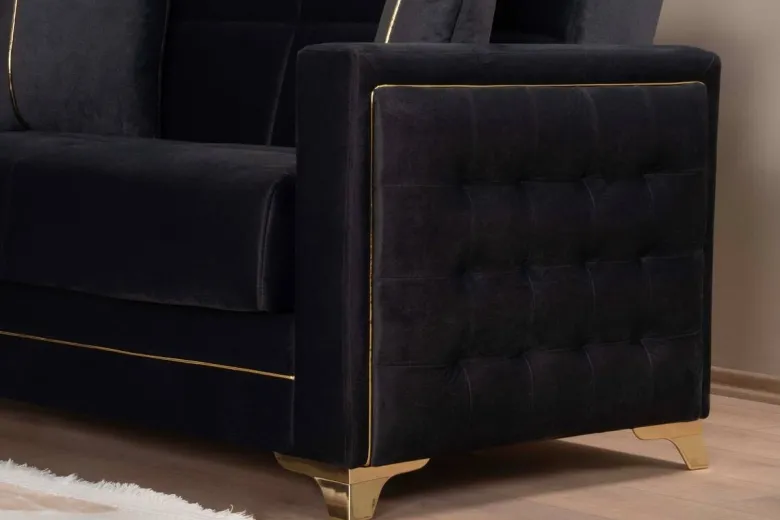 Sofa 3-2-1 Cavana anthrazit Microfaser