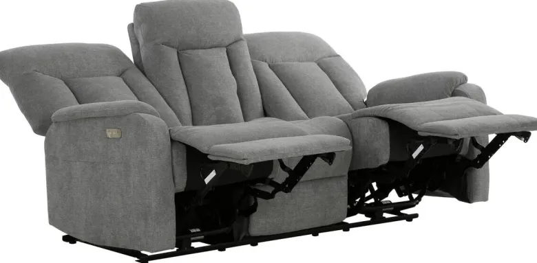Sofa 3-2-1 FM3215 grau Microfaser