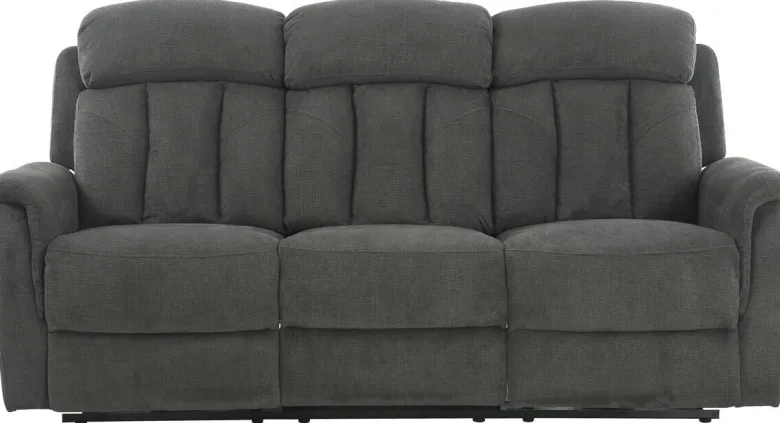 Sofa FM-3216-3P grau Microfaser B/H/T: ca. 200x100x95 cm