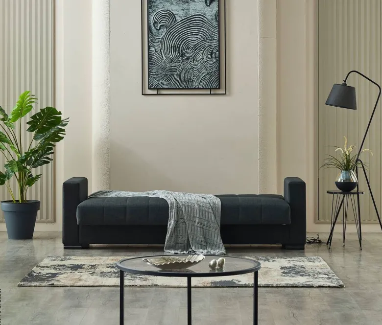 Sofa 3-2-1 Jerry anthrazit Microfaser